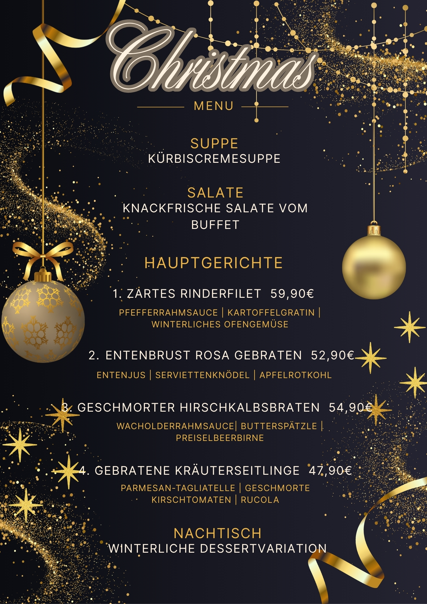 Weihnachten im Restaurant Brecht